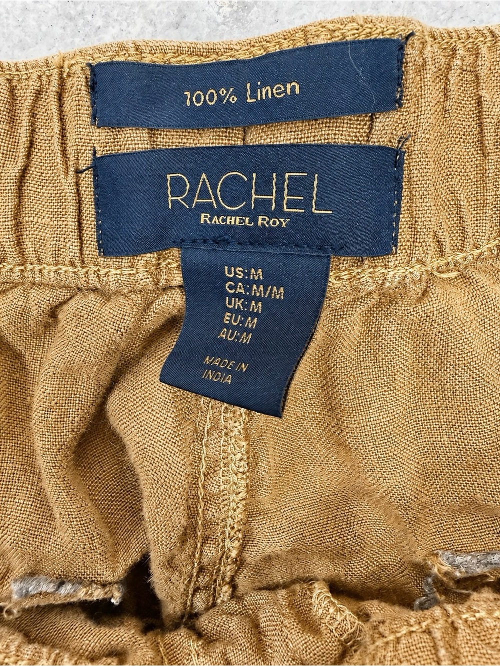 Rachel Roy 100% Linen Pants Size Medium - Picture 4 of 5